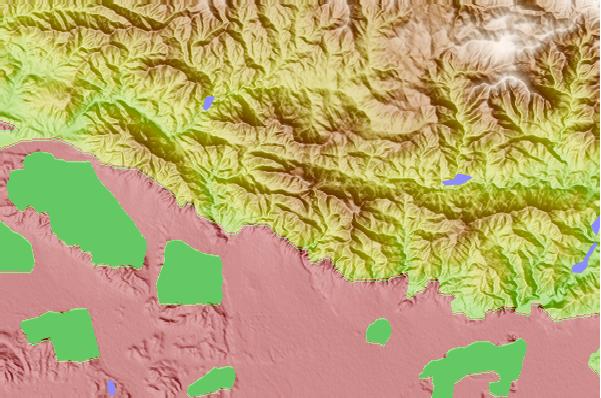 Surf breaks located close to Mount Lowe (California)