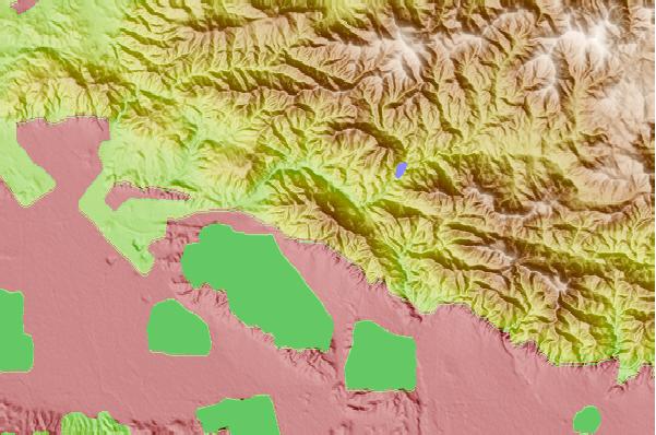 Surf breaks located close to Mount Lukens, California