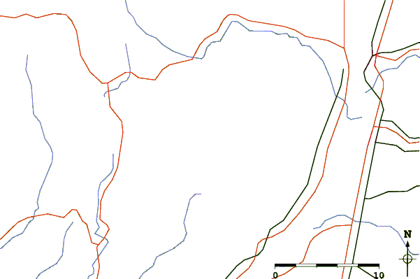 Roads and rivers around Mount Machine