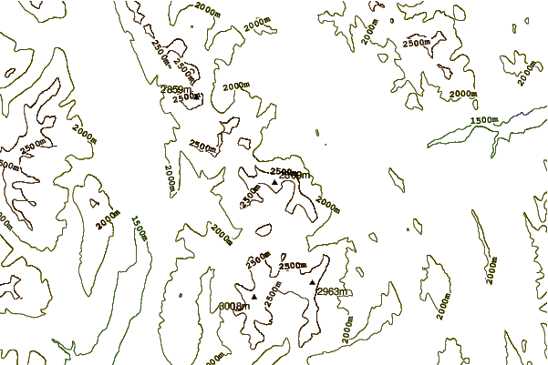 Mountain peaks around Mount Maclaren