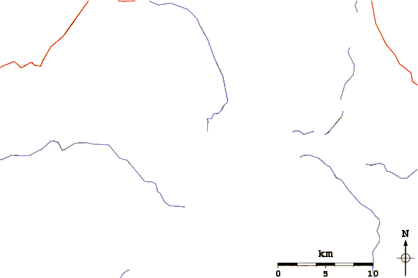 Roads and rivers around Mount Maclure