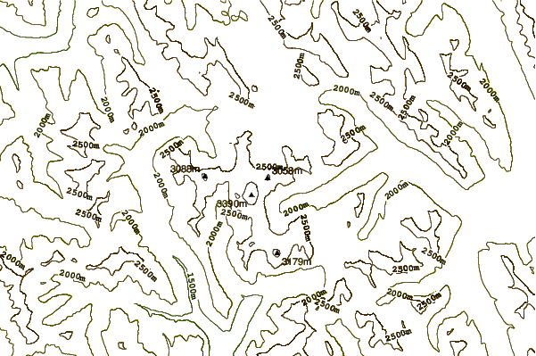 Mountain peaks around Mount Magog