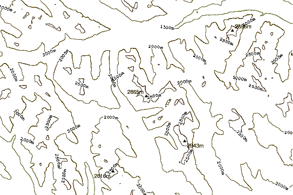 Mountain peaks around Mount Mahood