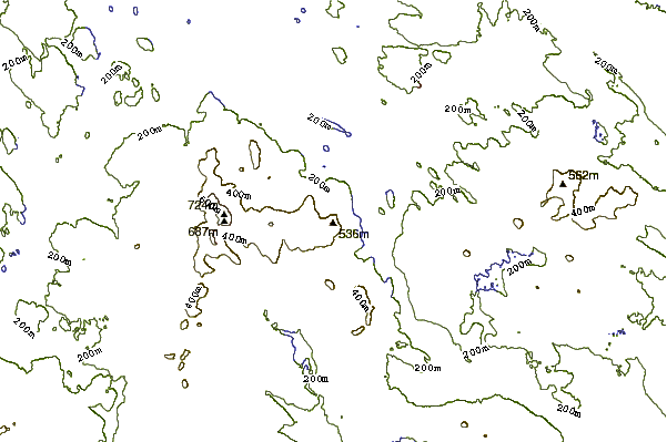 Mountain peaks around Mount Major