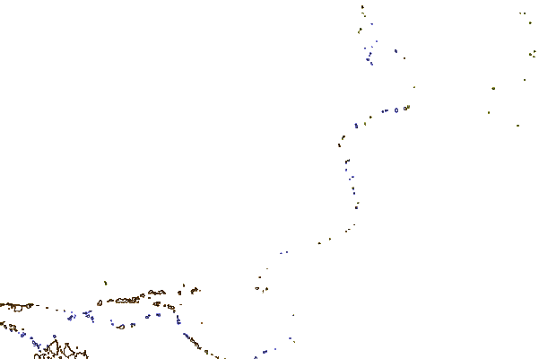 Mountain peaks around Mount Manchester