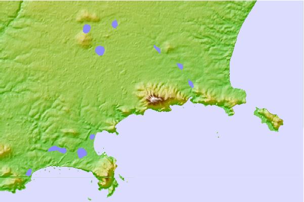 Surf breaks located close to Mount Manypeaks (Western Australia)