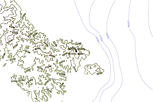 Mountain peaks around Mount Maru (Esan)