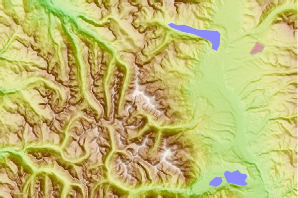 Surf breaks located close to Mount Massive