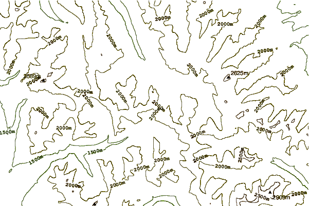 Mountain peaks around Mount Matkin