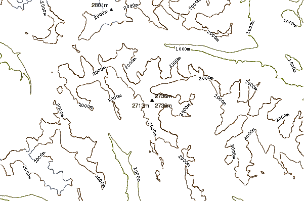 Mountain peaks around Mount Maude