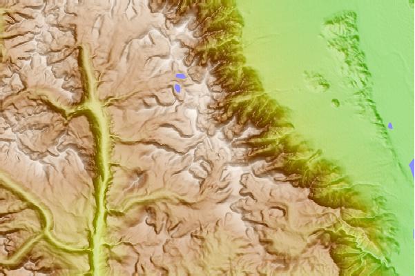 Surf breaks located close to Mount McAdie