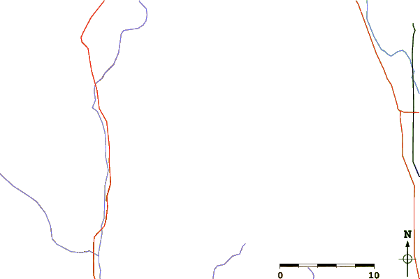 Roads and rivers around Mount McAdie