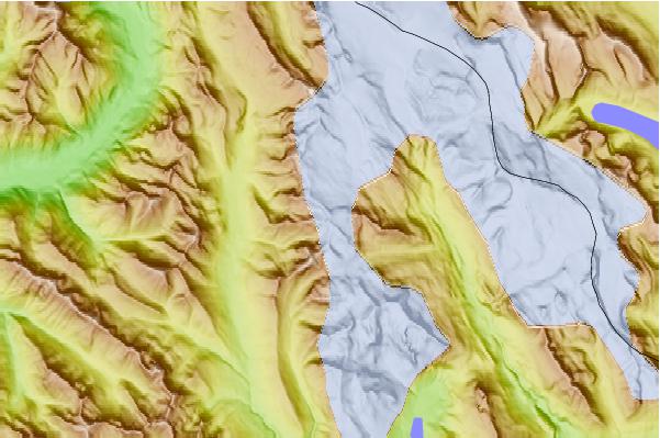 Surf breaks located close to Mount McArthur (British Columbia)