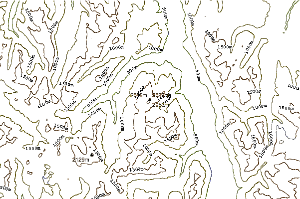 Mountain peaks around Mount McBride