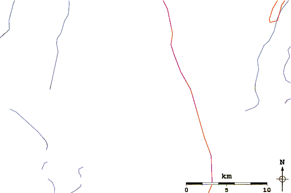 Roads and rivers around Mount McBride