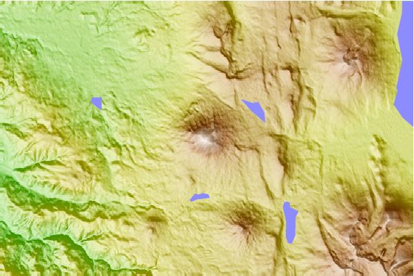 Surf breaks located close to Mount McLoughlin