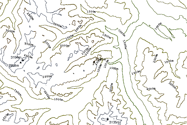 Mountain peaks around Mount McNicoll