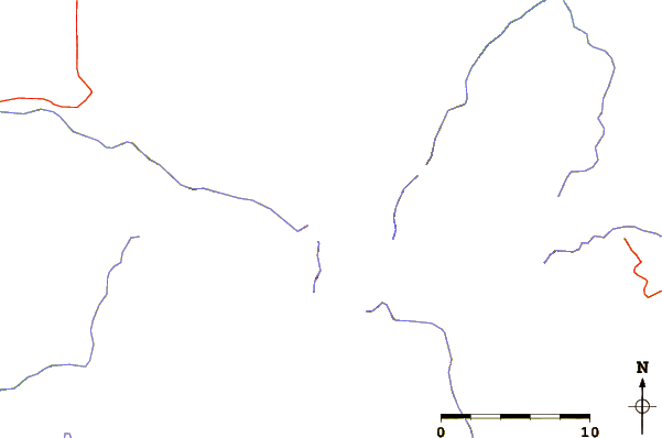 Roads and rivers around Mount Mendel