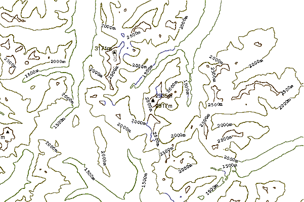 Mountain peaks around Mount Merritt