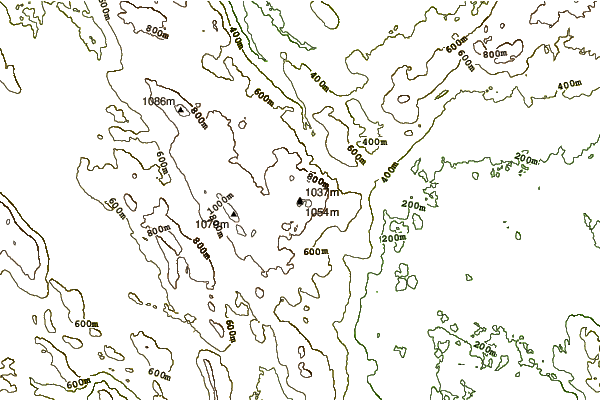 Mountain peaks around Mount Mirna