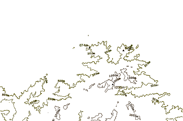 Mountain peaks around Mount Mitoku