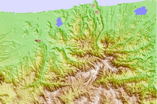 Surf breaks located close to Mount Mitoku