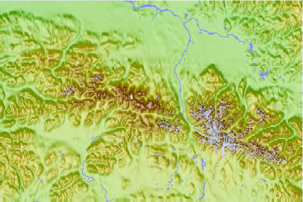 Surf breaks located close to Mount Moffit