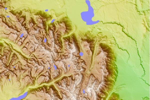 Surf breaks located close to Mount Morgan (Mono County, California)