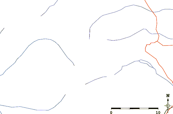 Roads and rivers around Mount Morgan (Montana)