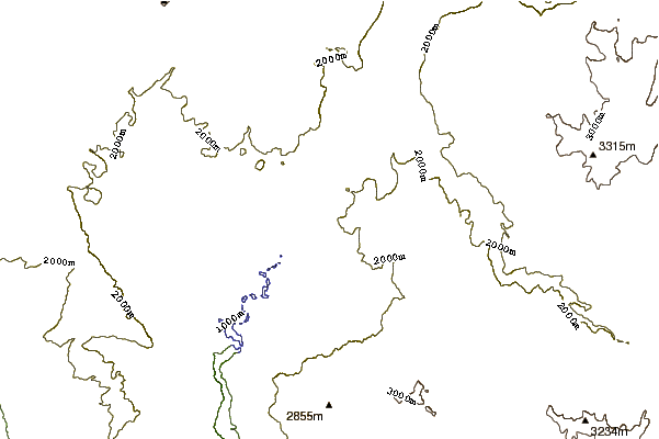 Mountain peaks around Mount Morgan South