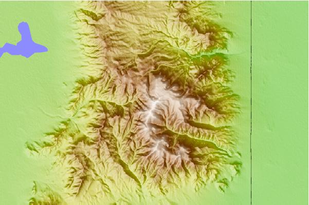 Surf breaks located close to Mount Moriah (Nevada)