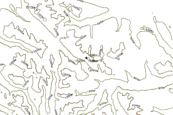 Mountain peaks around Mount Moriarty