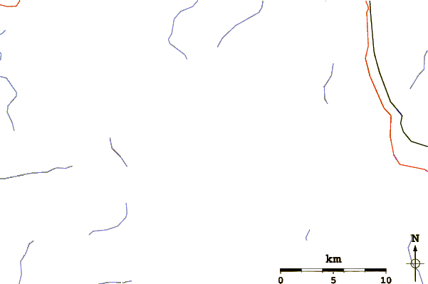 Roads and rivers around Mount Murchison