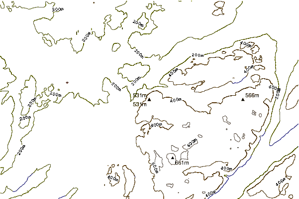 Mountain peaks around Mount Musgrave