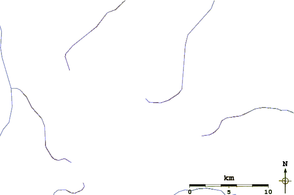 Roads and rivers around Mount Mystery