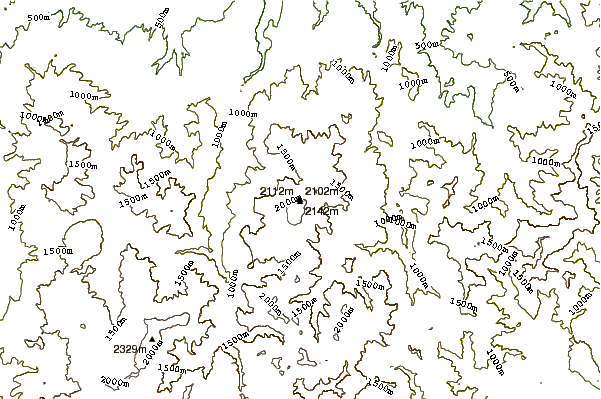 Mountain peaks around Mount Naeba