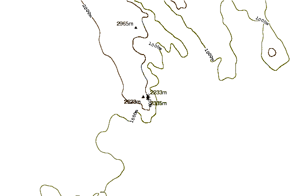 Mountain peaks around Mount Nansen (Antarctica)