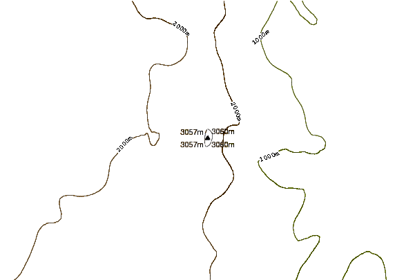 Mountain peaks around Mount Nares