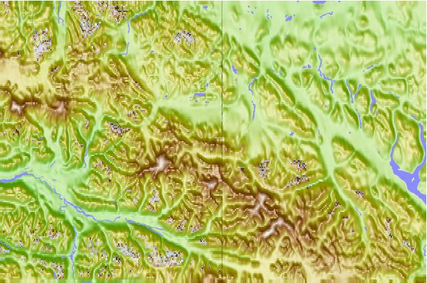 Surf breaks located close to Mount Natazhat