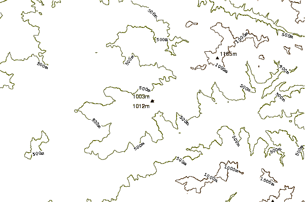 Mountain peaks around Mount Nebo