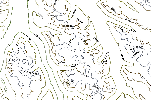 Mountain peaks around Mount Nelson (Alberta)