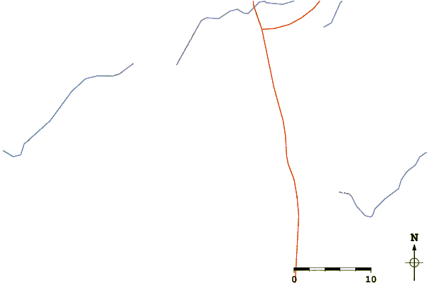 Roads and rivers around Mount Ng'iro