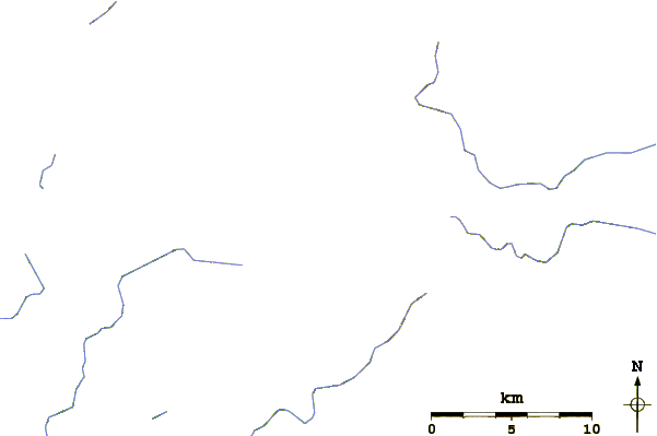 Roads and rivers around Mount Nishikawa