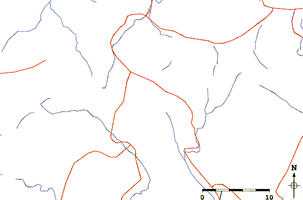 Roads and rivers around Mount Nōgōhaku