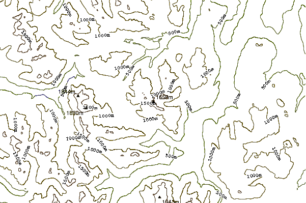 Mountain peaks around Mount Nora