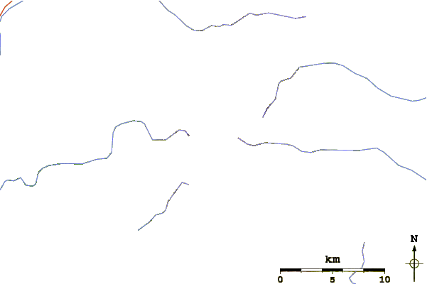 Roads and rivers around Mount Nukabira