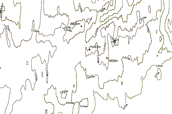 Mountain peaks around Mount Nukap