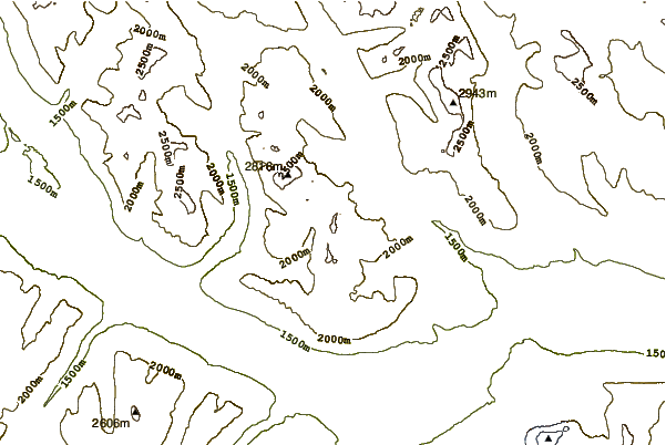 Mountain peaks around Mount O'Beirne