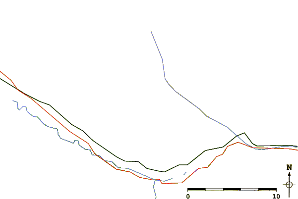 Roads and rivers around Mount O'Beirne