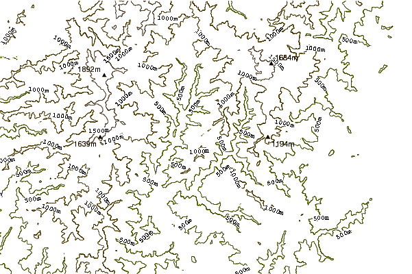 Mountain peaks around Mount Ōdaigahara